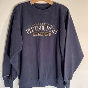 Vintage University Of Pittsburgh Sweatshirt Embroidered 90s Size Medium/Large